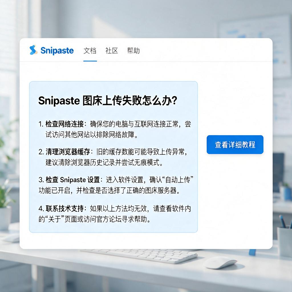 Snipaste图床上传失败怎么解决?