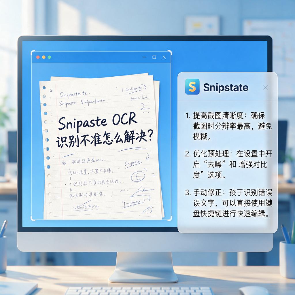Snipaste OCR识别不准怎么解决?