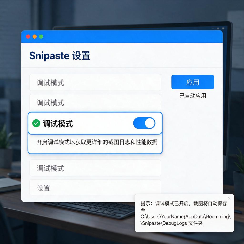 Snipaste调试模式怎么开启呢？