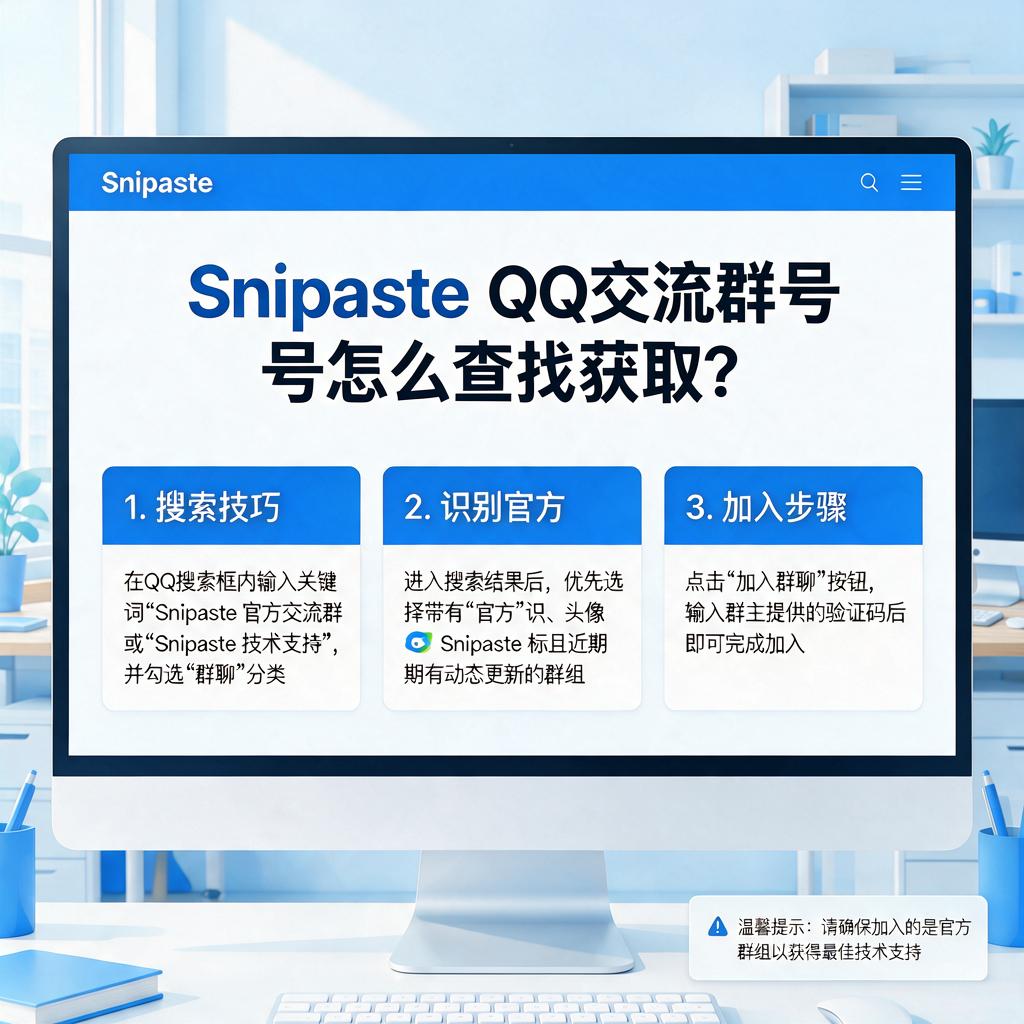Snipaste QQ交流群号怎么查找获取？