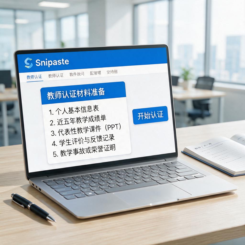 Snipaste教师认证材料需要准备哪些?