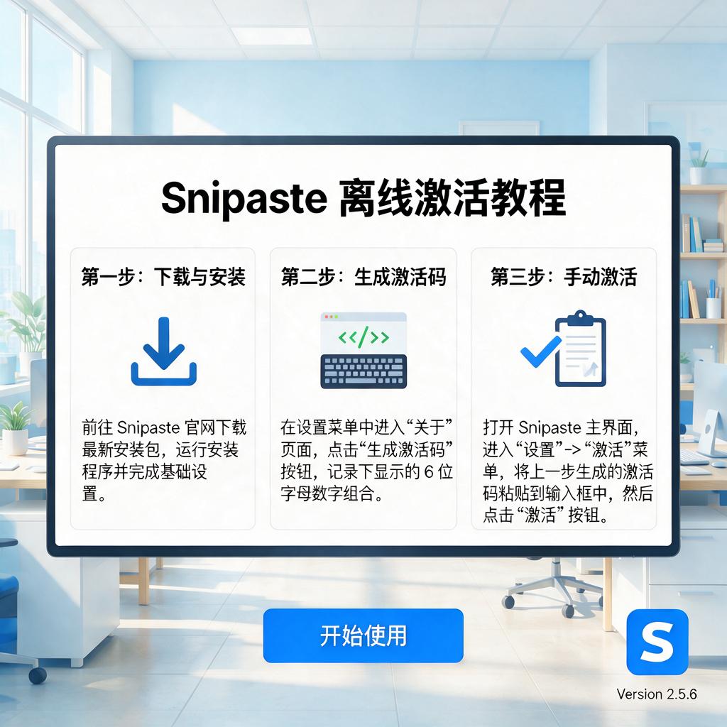 Snipaste离线激活教程有哪些步骤？
