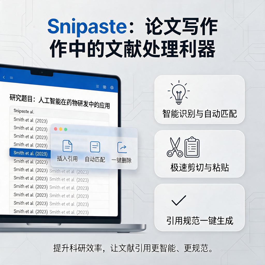 Snipaste在论文写作中如何高效处理文献参照?