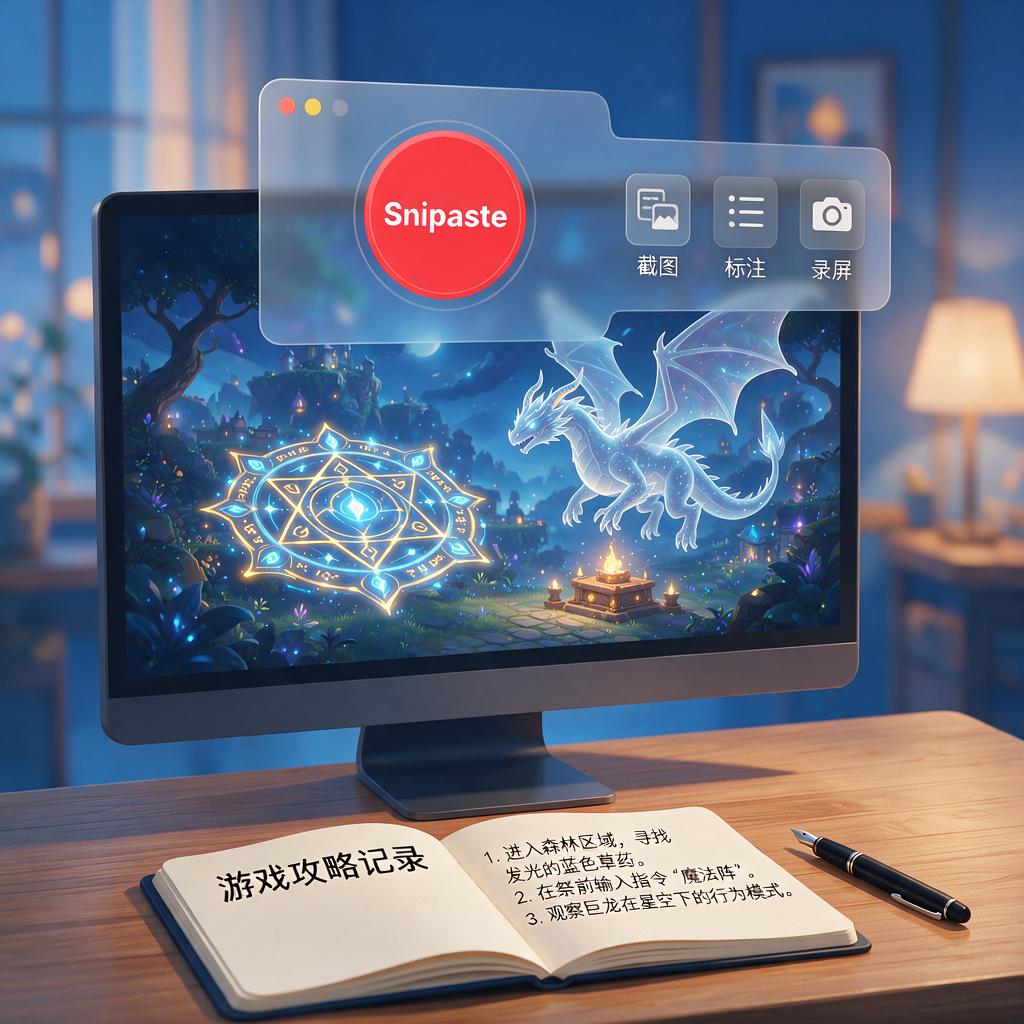 Snipaste如何实现游戏画面实时攻略记录?