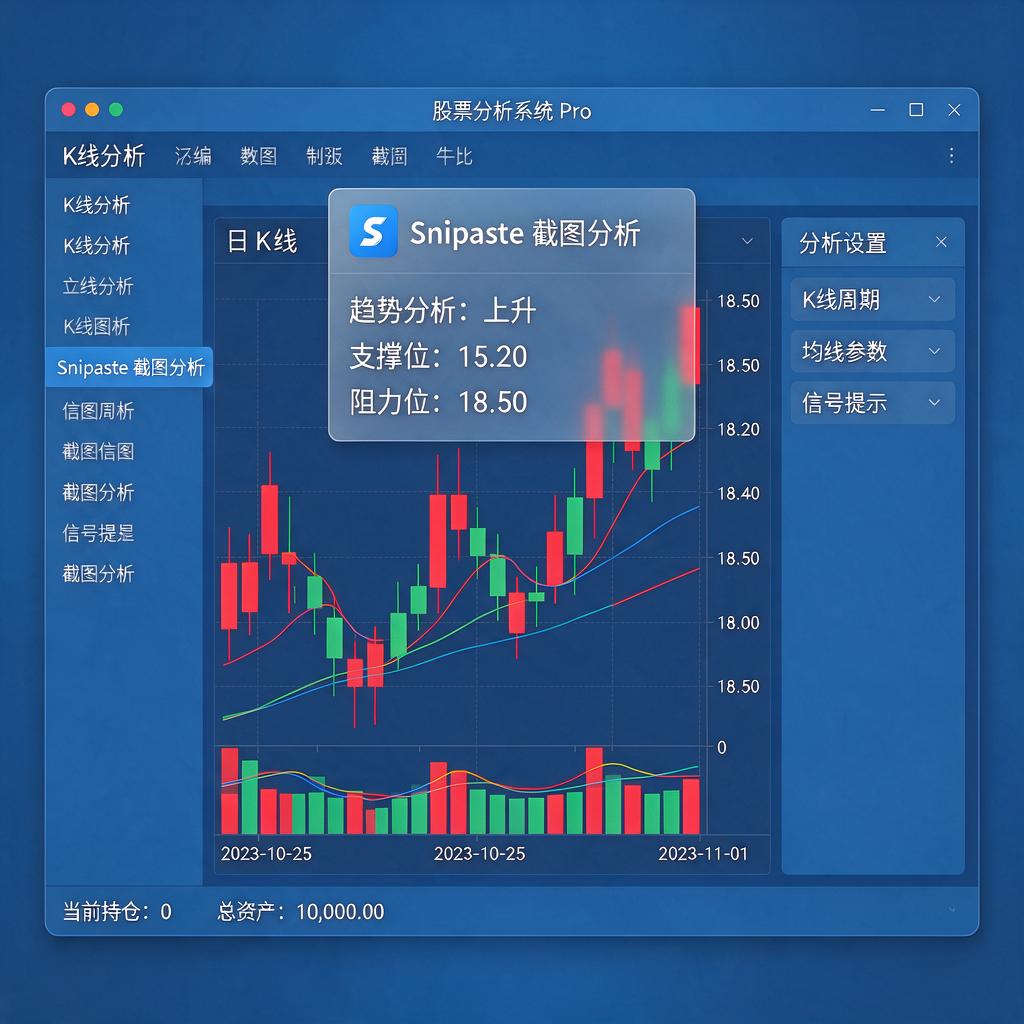 如何用Snipaste进行股票K线分析?
