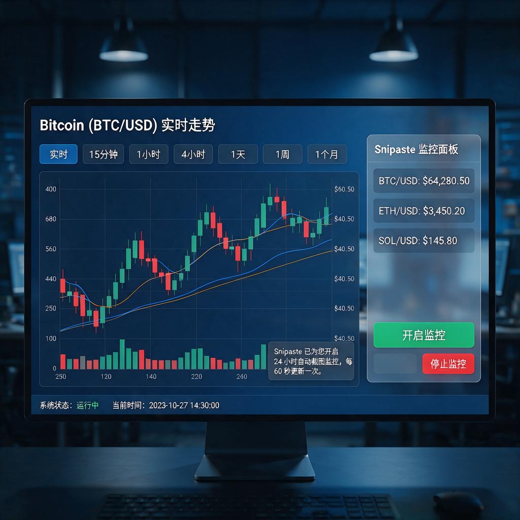 如何用Snipaste实现加密货币行情监控?
