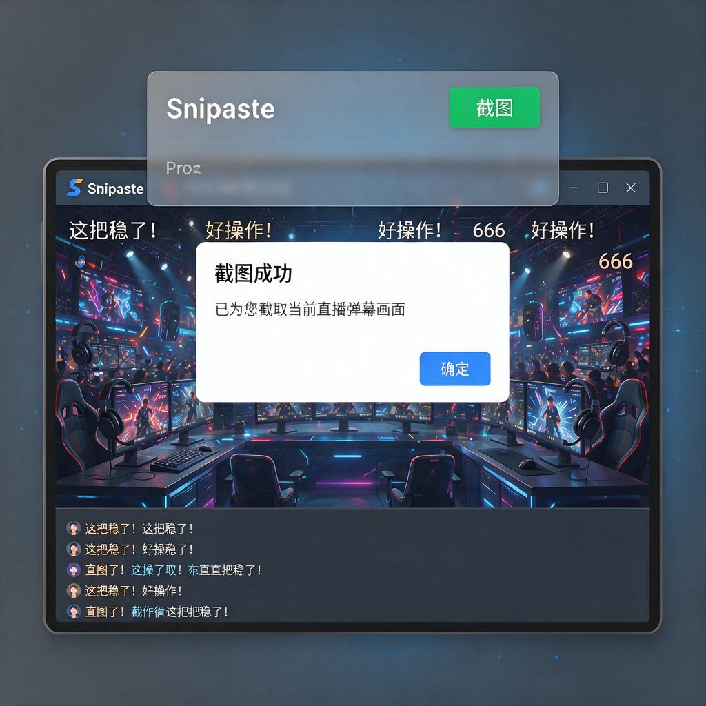 Snipaste如何高效截取直播弹幕?