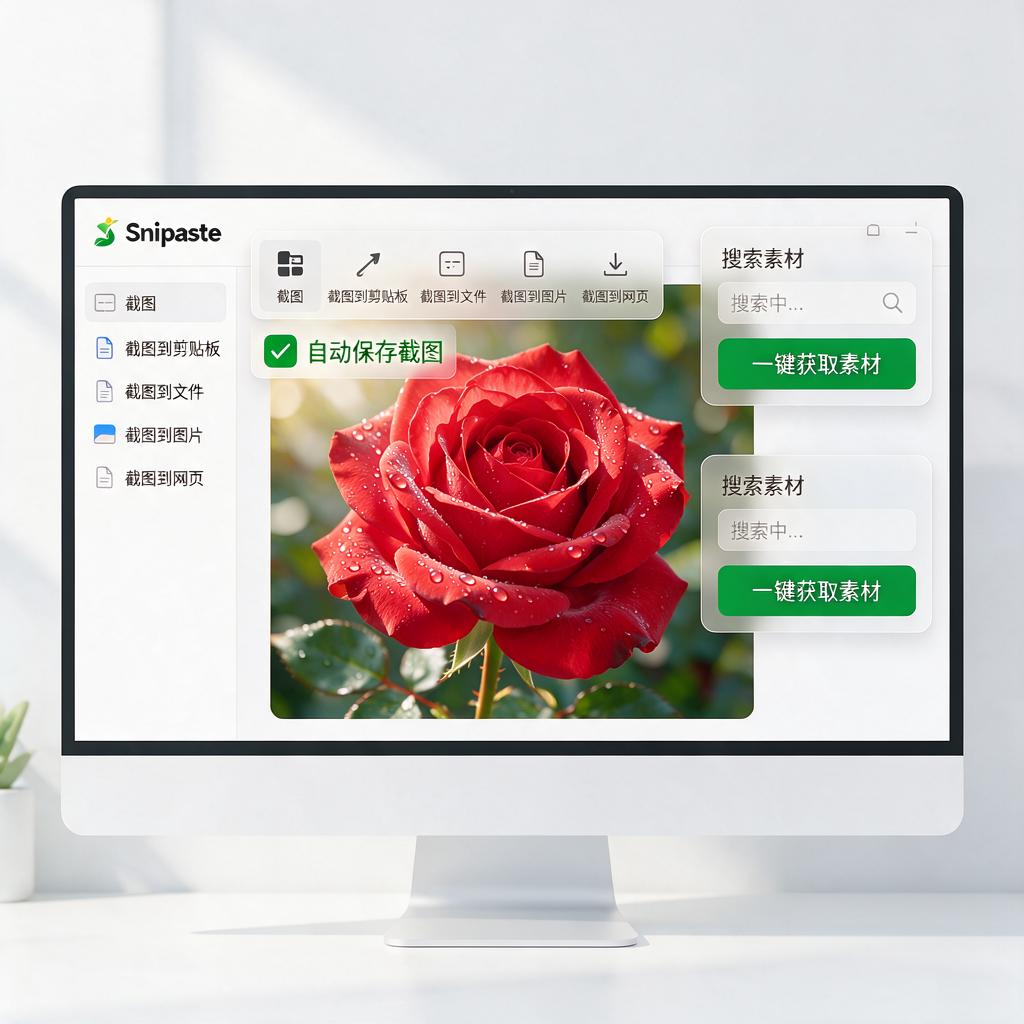 Snipaste如何高效获取自媒体配图素材?