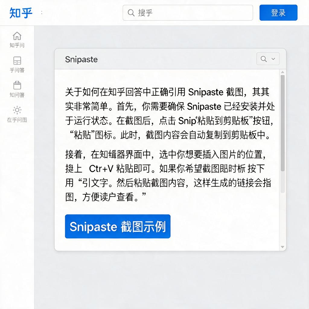 如何在知乎回答中正确引用Snipaste内容?
