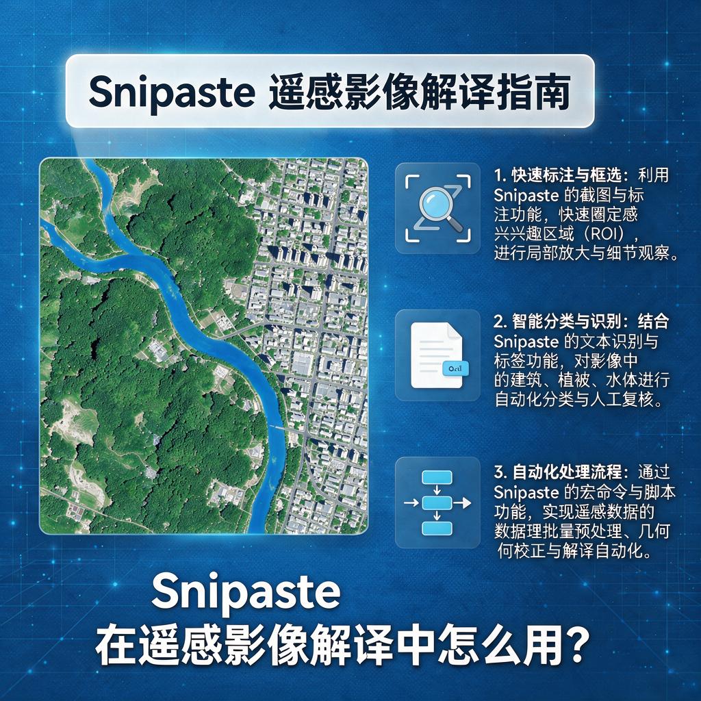 Snipaste在遥感影像解译中怎么用?