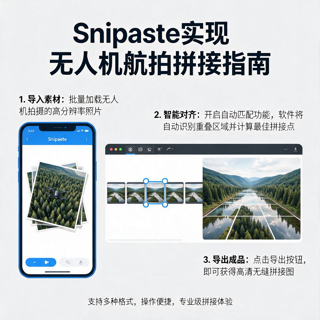 Snipaste如何实现无人机航拍拼接?