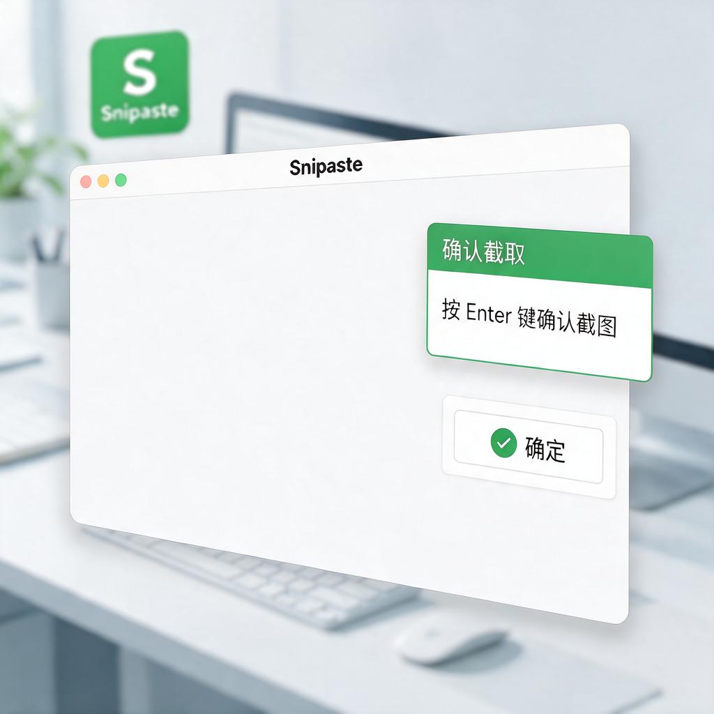Snipaste截图如何用Enter确认截取?
