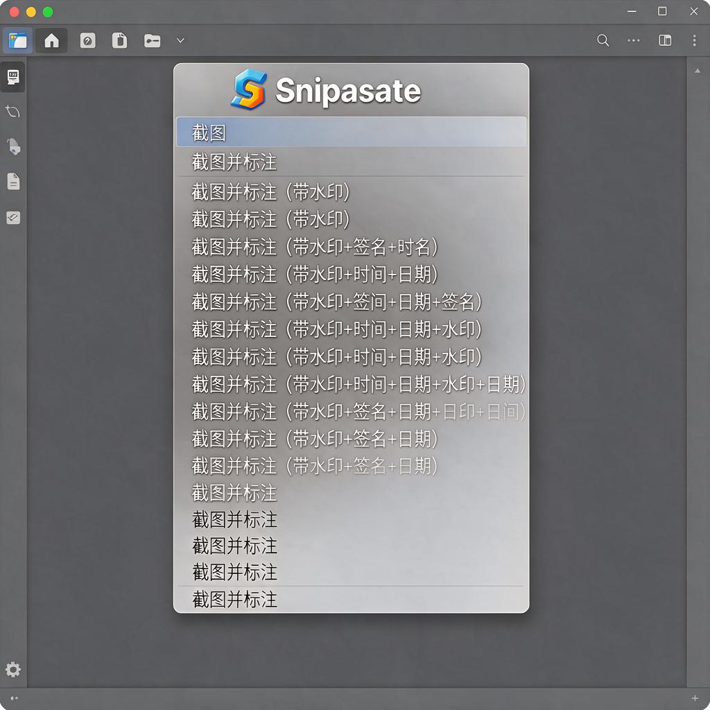 Snipaste截图右键快捷菜单有哪些功能及如何解决无法使用问题?
