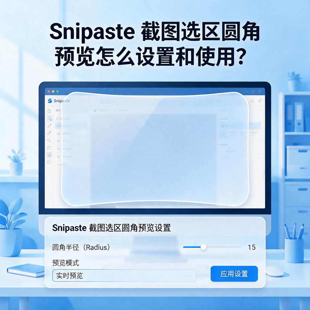 Snipaste截图选区圆角预览怎么设置和使用?
