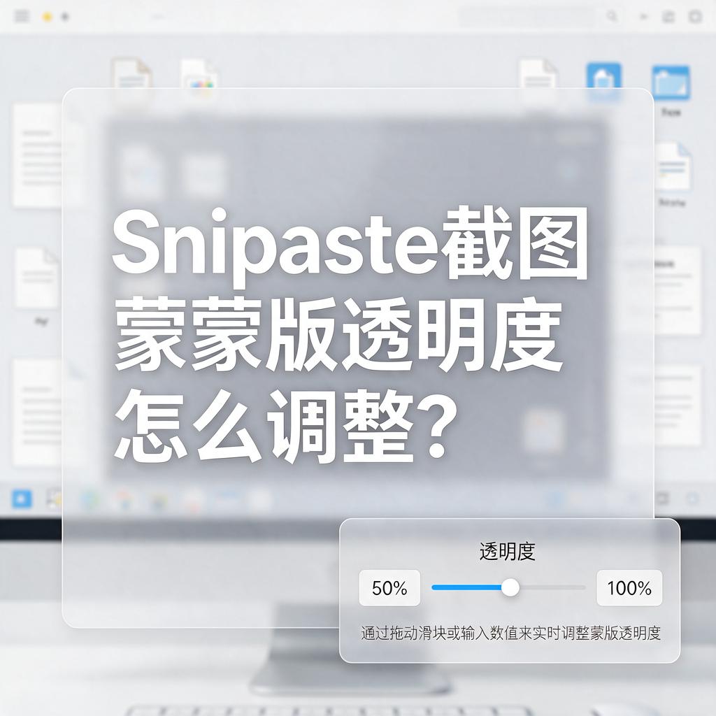 Snipaste截图蒙版透明度怎么调整?