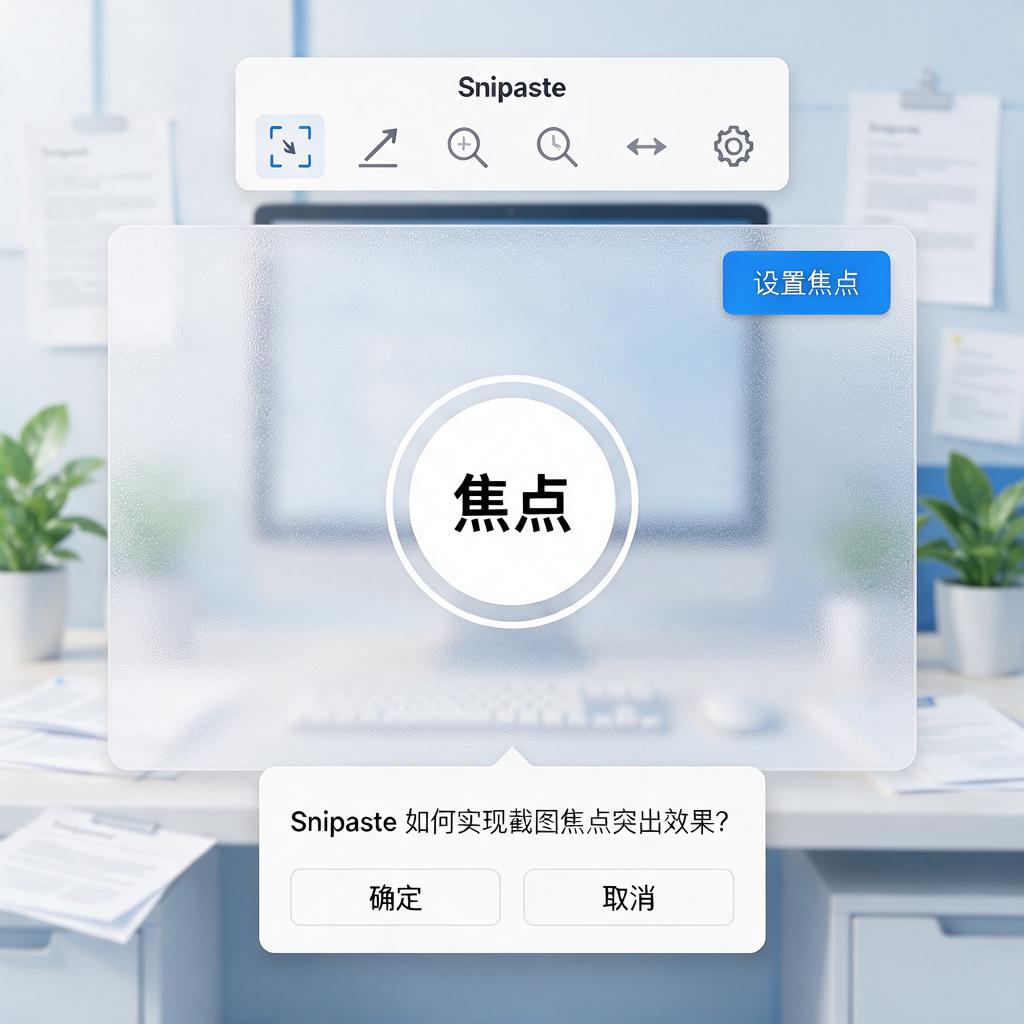 Snipaste如何实现截图焦点突出效果?