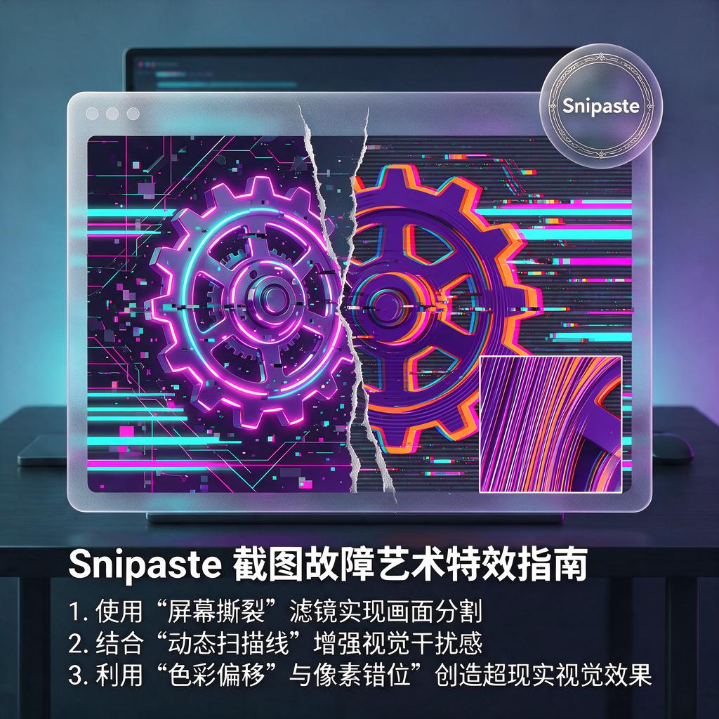 Snipaste如何实现截图故障艺术特效?