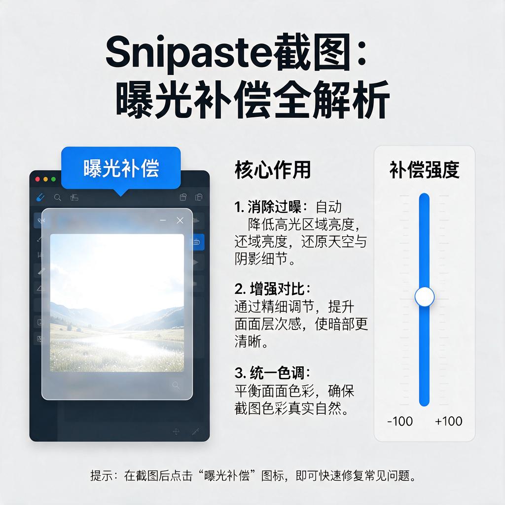 Snipaste截图曝光补偿怎么用？有哪些作用？