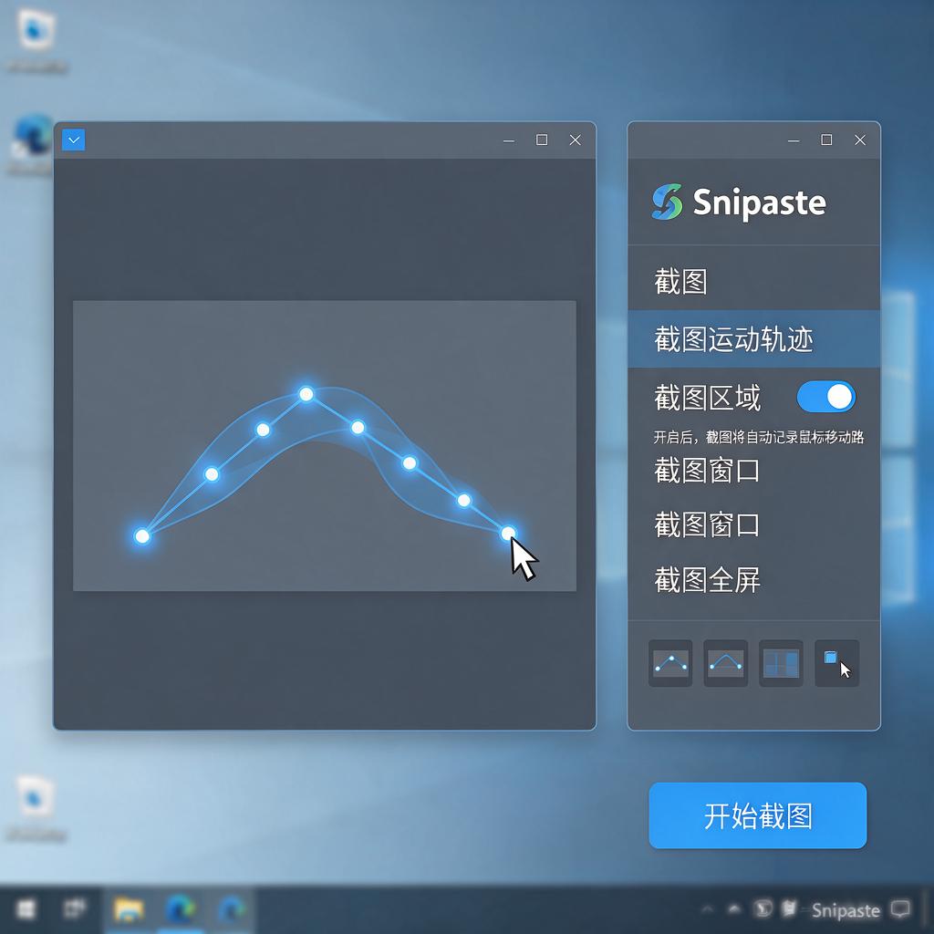 Snipaste如何实现截图运动轨迹捕捉?