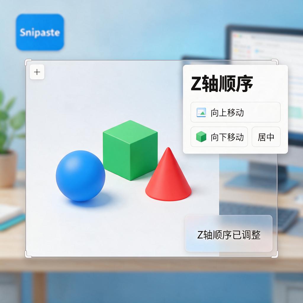 Snipaste贴图Z轴顺序怎么调整?