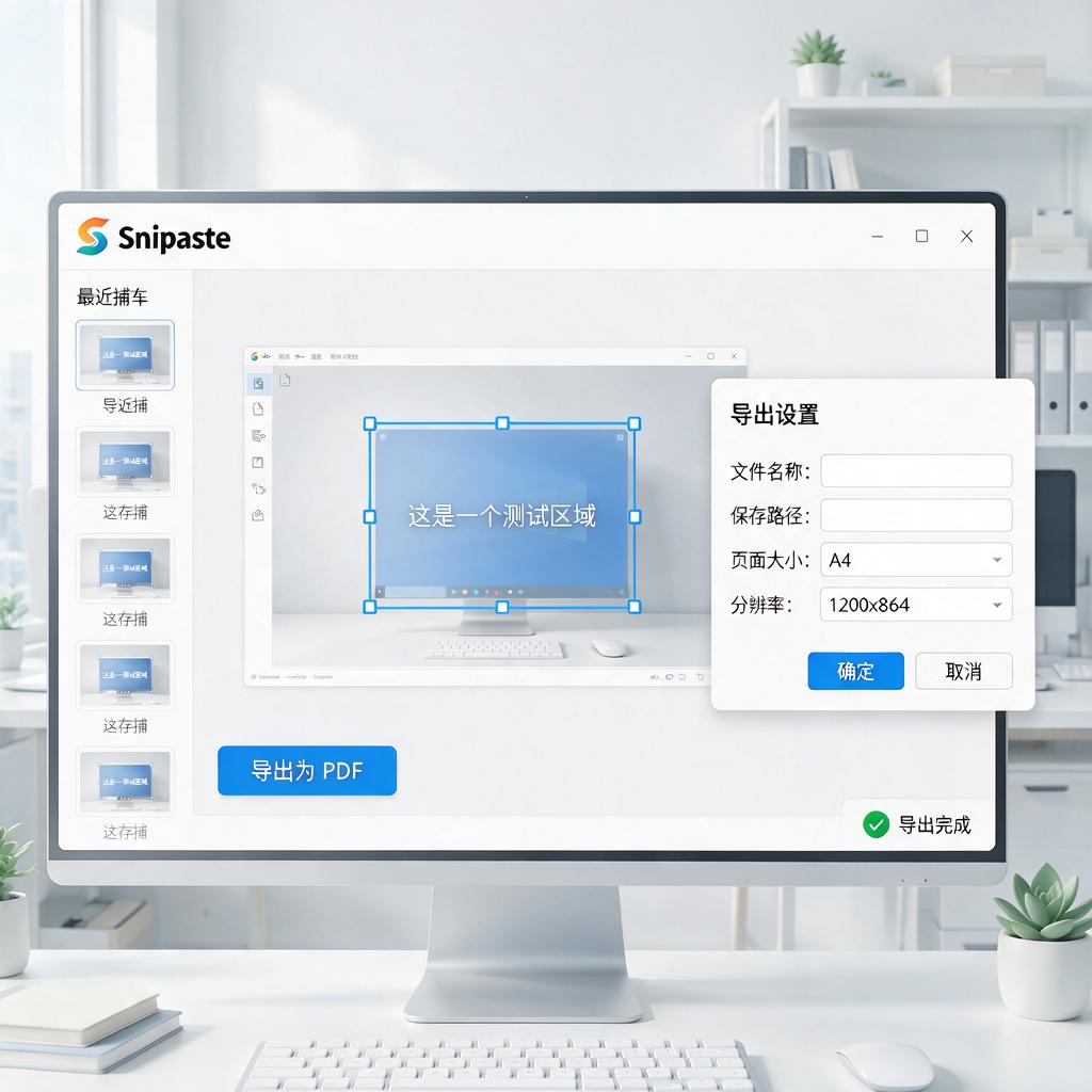 Snipaste贴图如何导出为PDF文档?