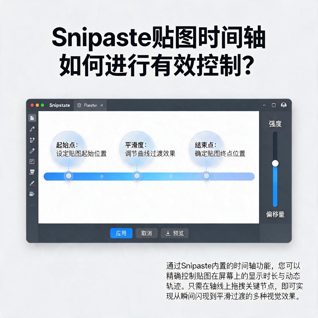 Snipaste贴图时间轴如何进行有效控制?
