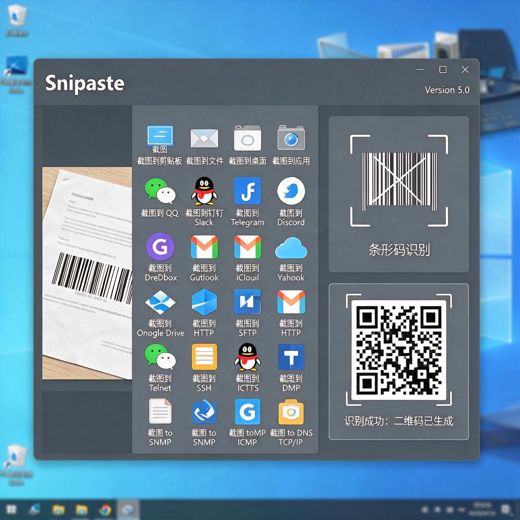 Snipaste贴图如何实现条形码识别?