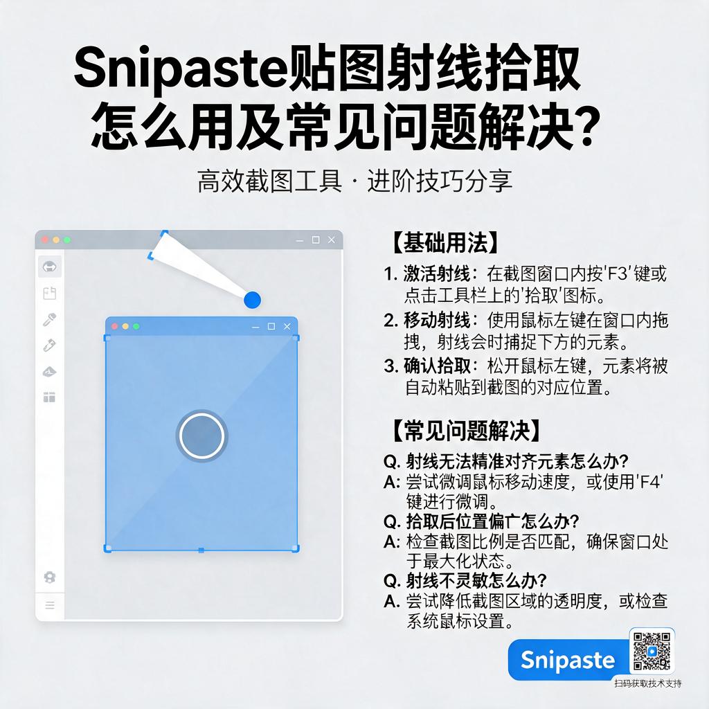Snipaste贴图射线拾取怎么用及常见问题解决？