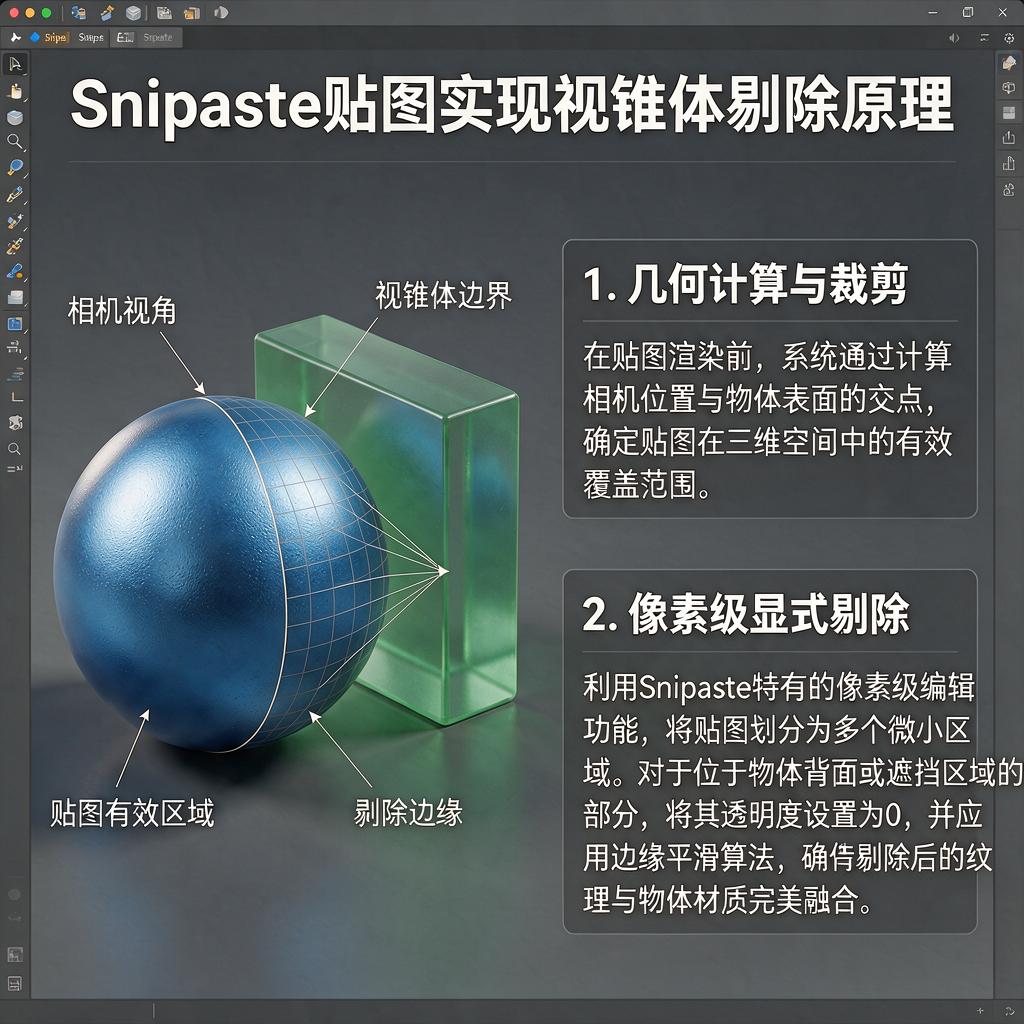 Snipaste贴图如何实现视锥体剔除效果？