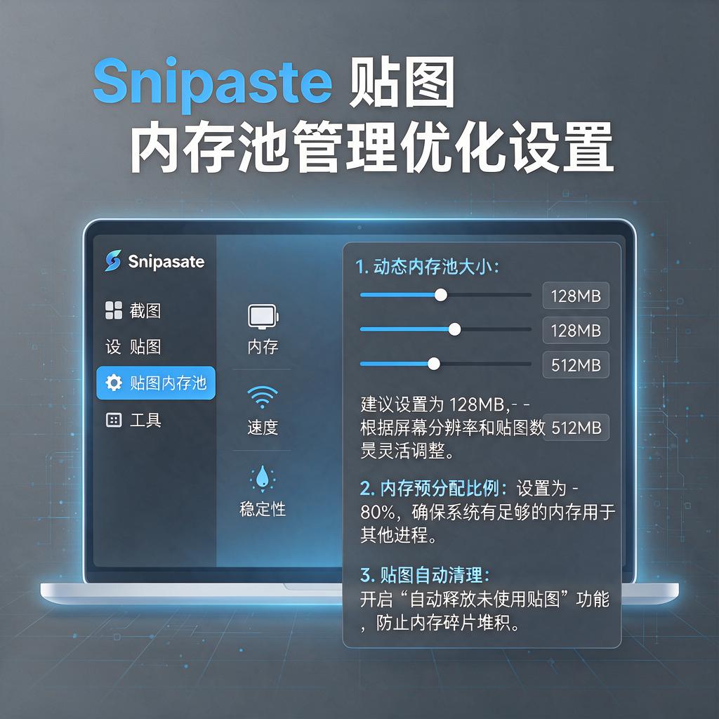Snipaste贴图内存池管理如何优化设置?