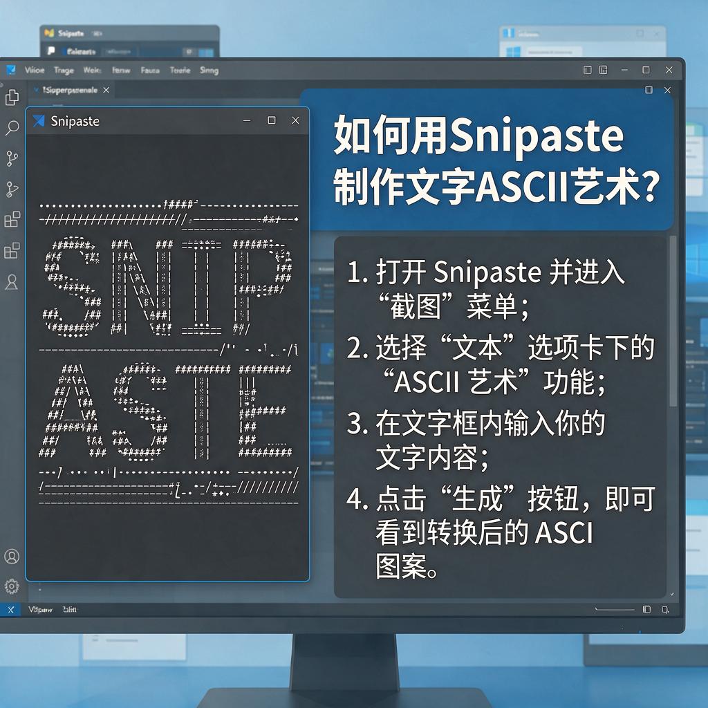 如何用Snipaste制作文字ASCII艺术?