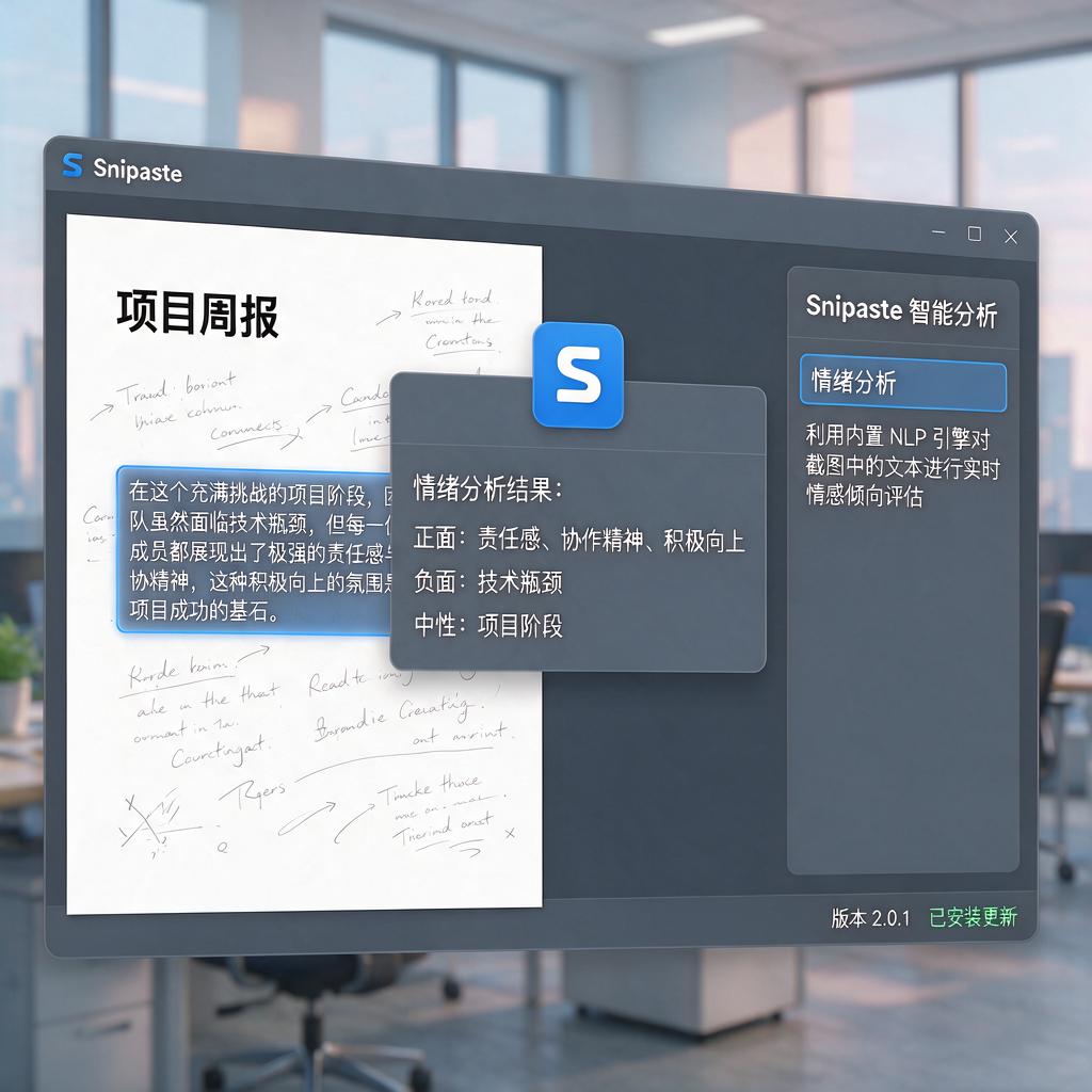 如何用Snipaste实现文字情绪分析?