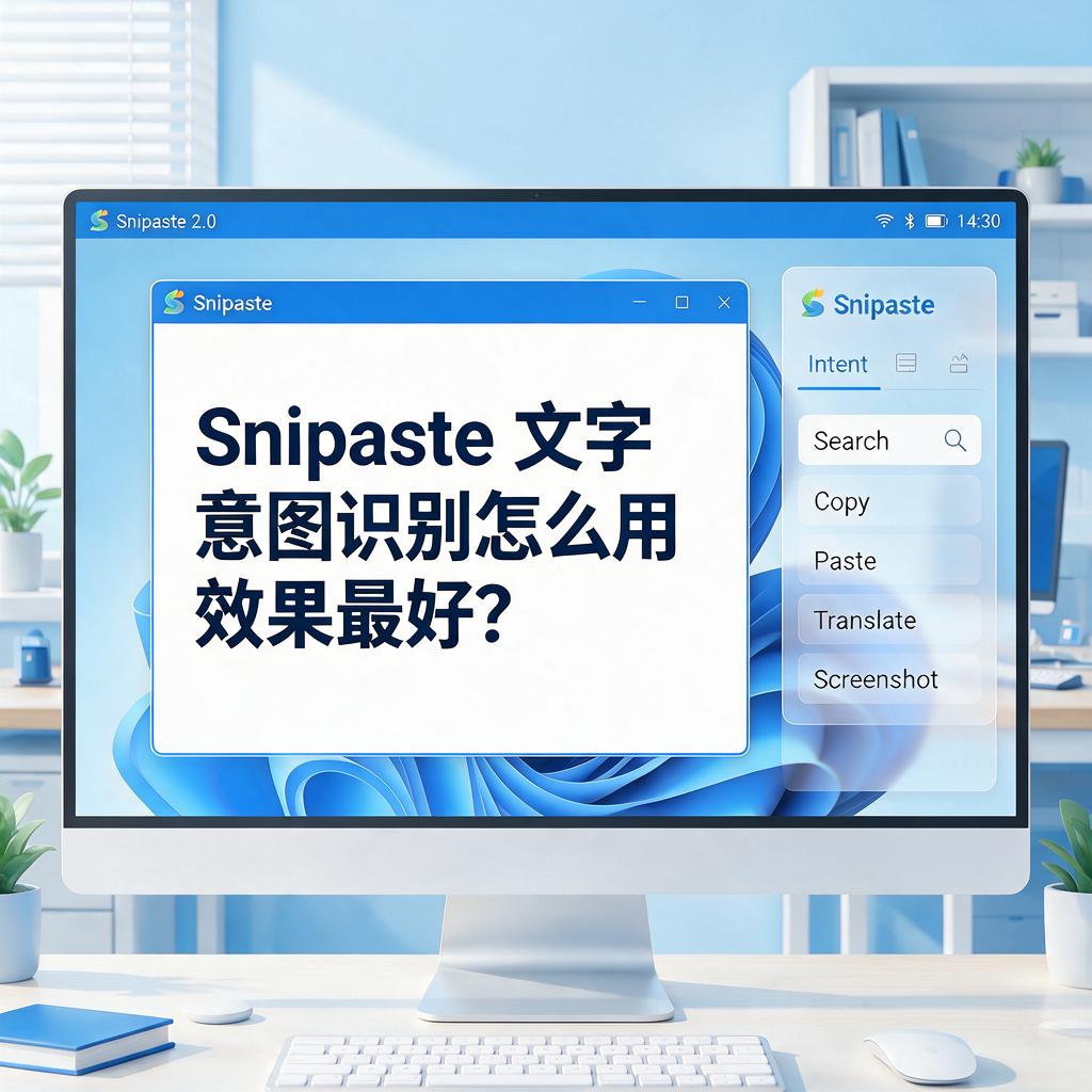 Snipaste文字意图识别怎么用效果最好?