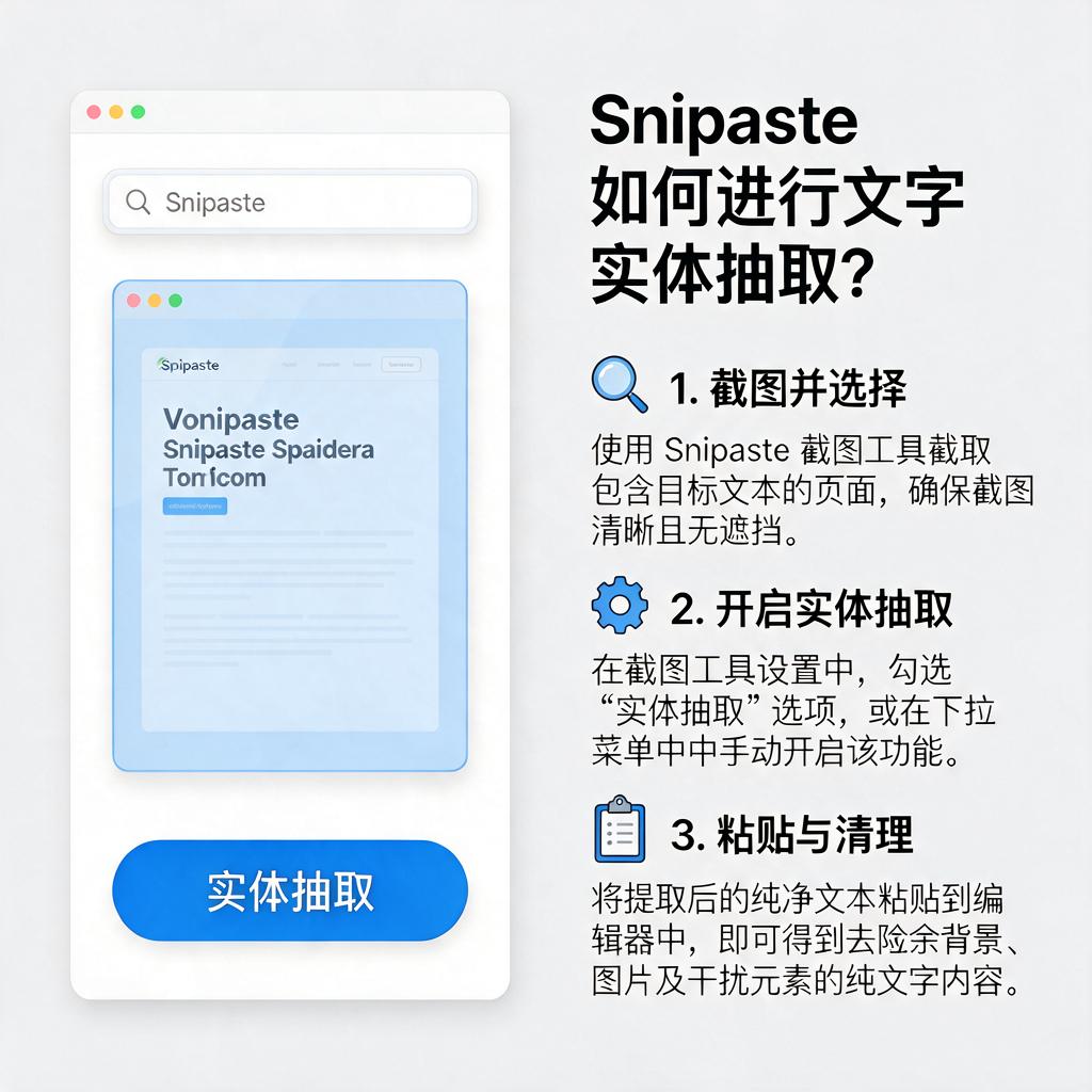 Snipaste如何进行文字实体抽取?