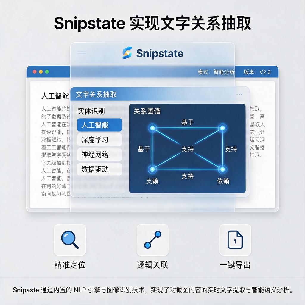 Snipaste如何实现文字关系抽取?