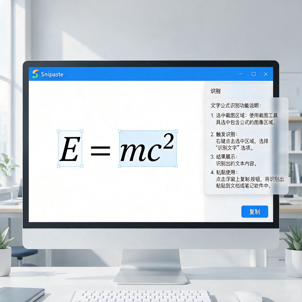 Snipaste如何实现文字公式识别功能?