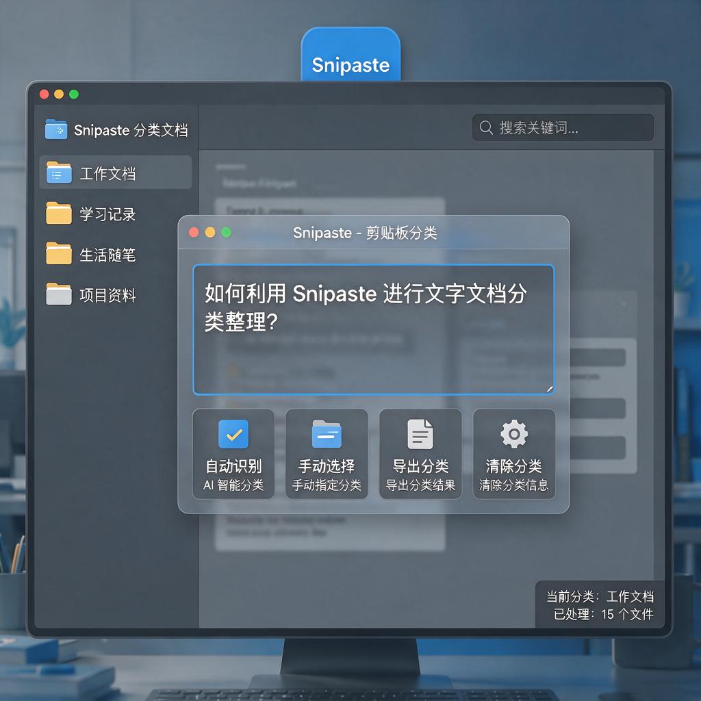 如何利用Snipaste进行文字文档分类整理?