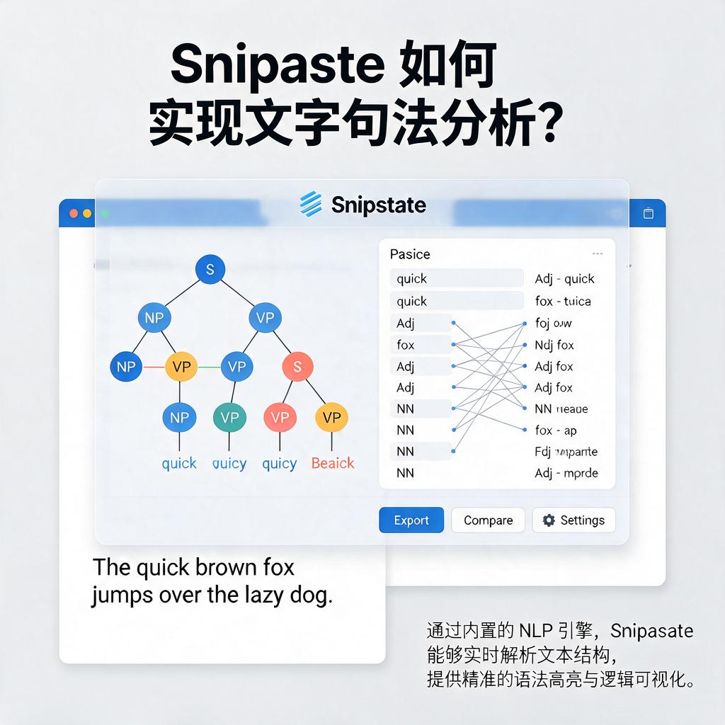 Snipaste如何实现文字句法分析?