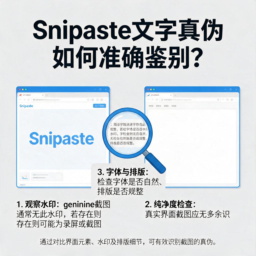 Snipaste文字真伪如何准确鉴别?