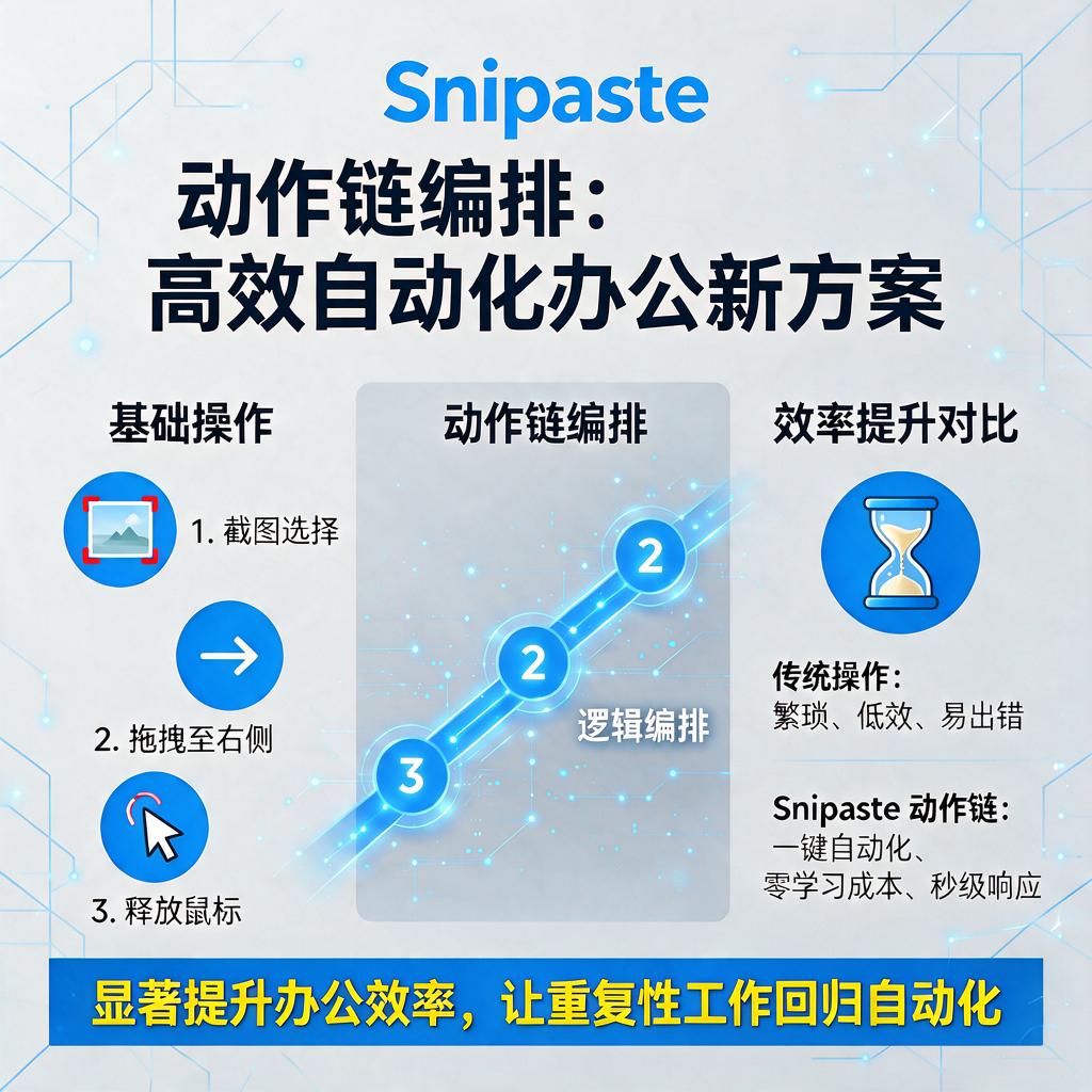 Snipaste动作链编排如何操作并提升效率?