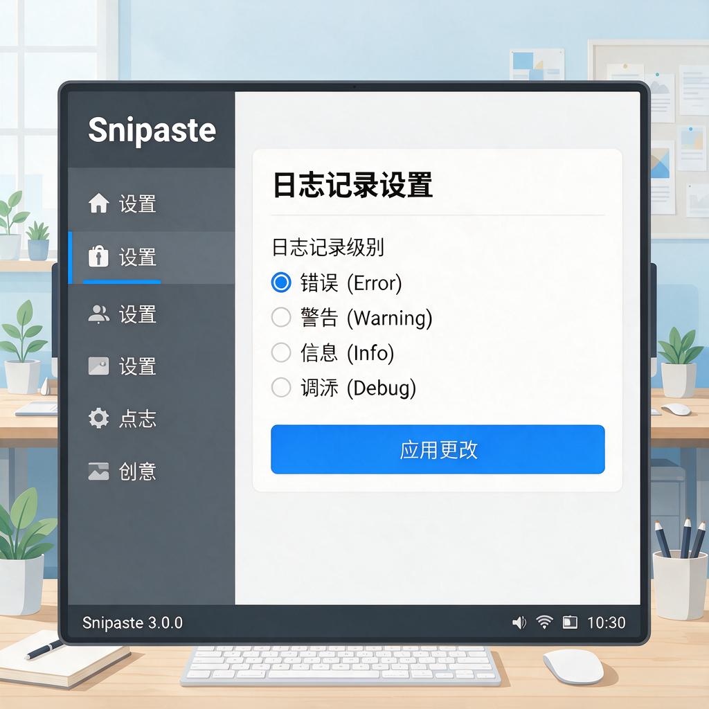 Snipaste日志记录级别有哪些及如何设置修改?