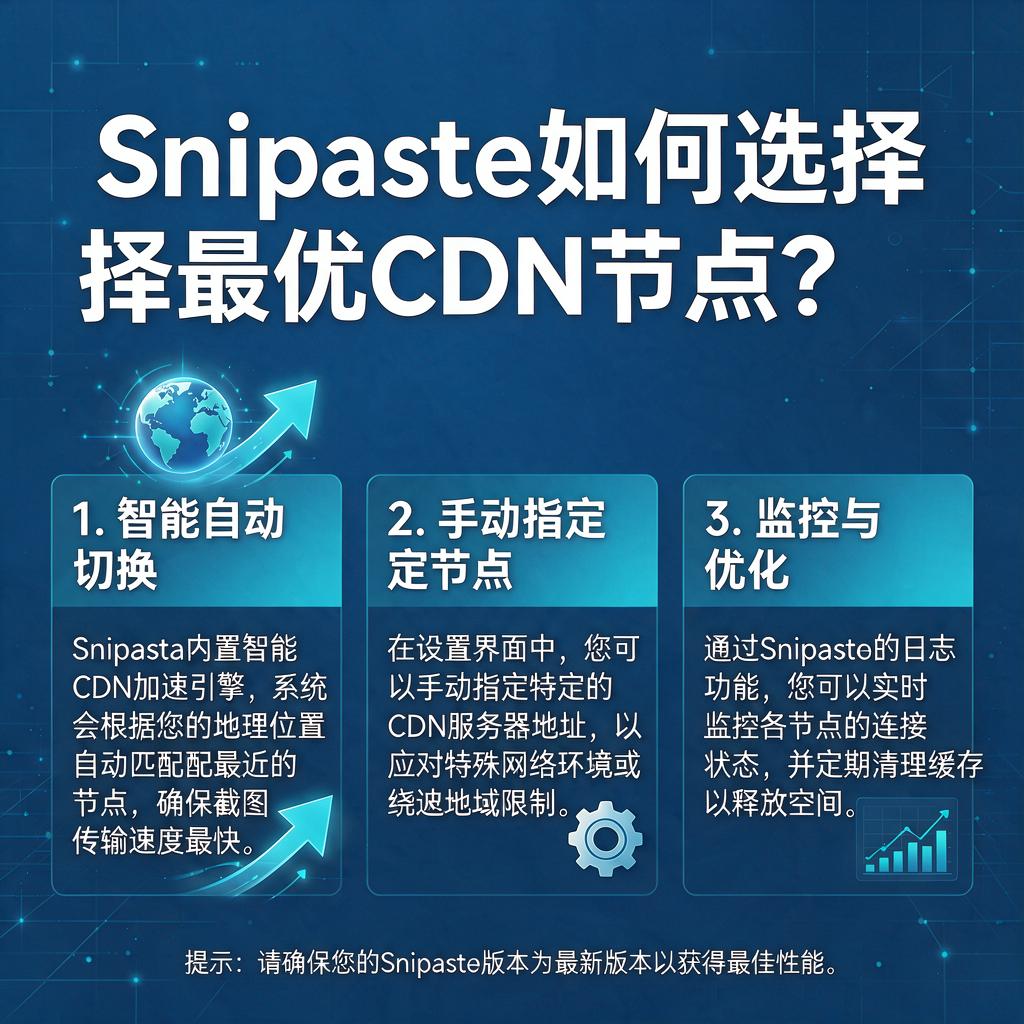 Snipaste如何选择最优CDN节点?