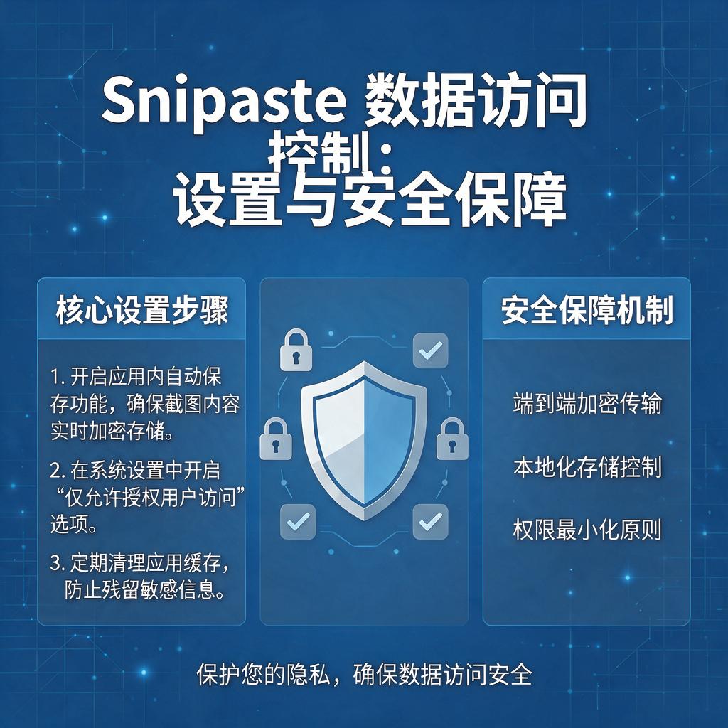 Snipaste数据访问控制怎么设置和保障安全？