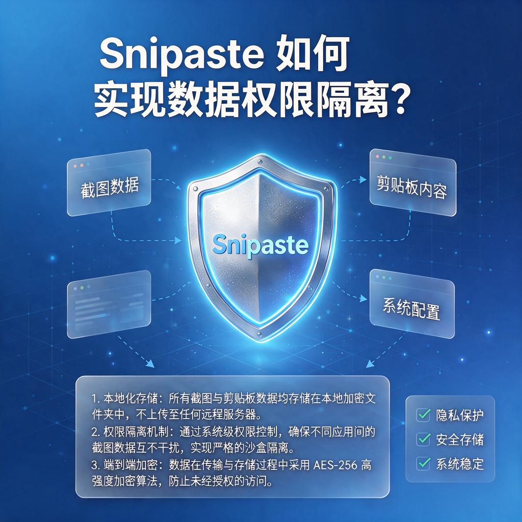 Snipaste如何实现数据权限隔离？