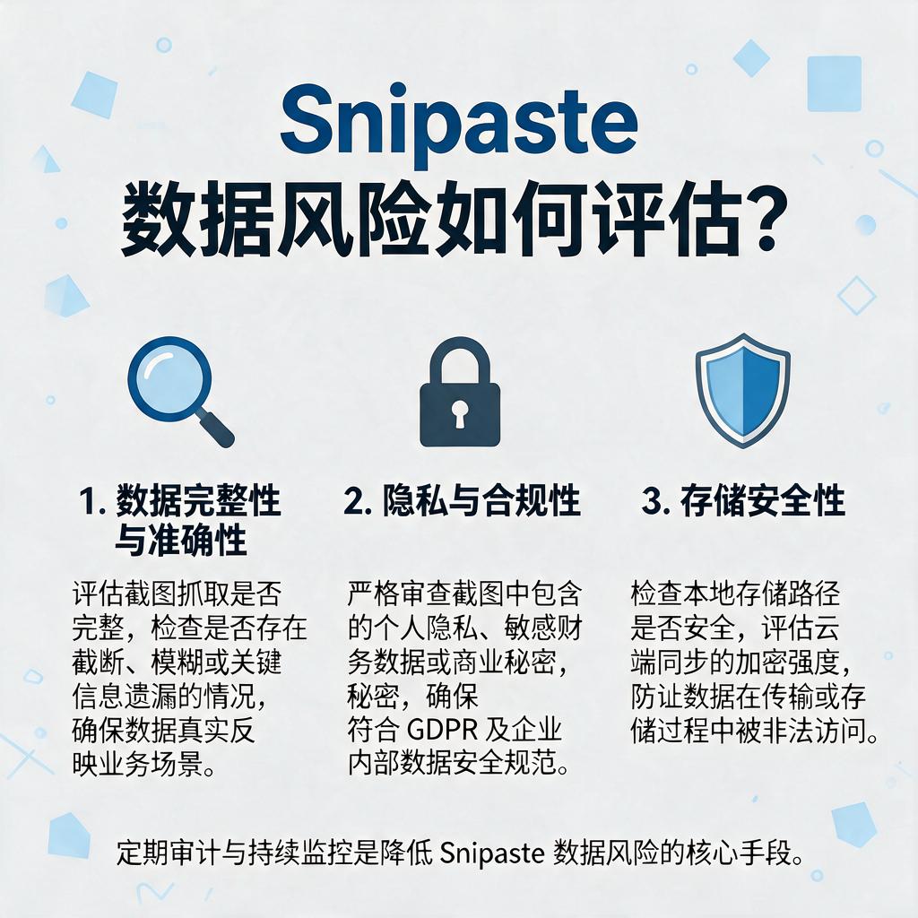 Snipaste数据风险如何评估？
