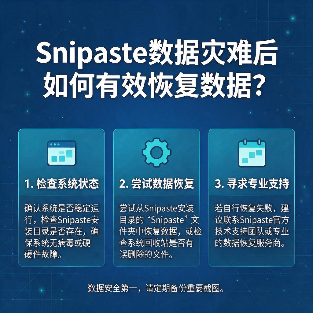 Snipaste数据灾难后如何有效恢复数据？
