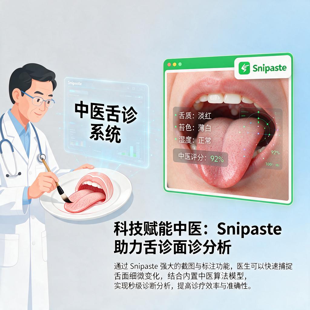Snipaste如何助力中医舌诊面诊进行诊断分析？