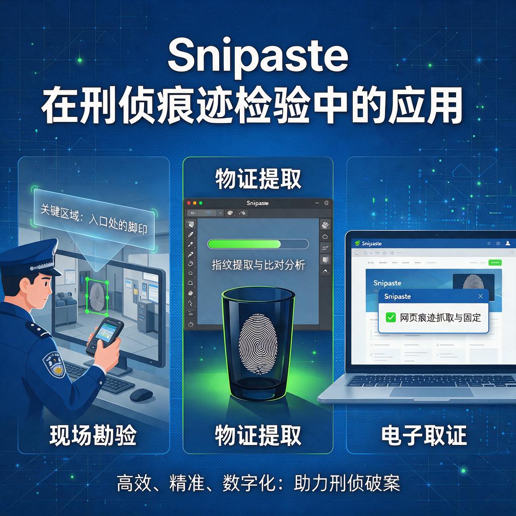 Snipaste在刑侦痕迹检验中怎么应用?