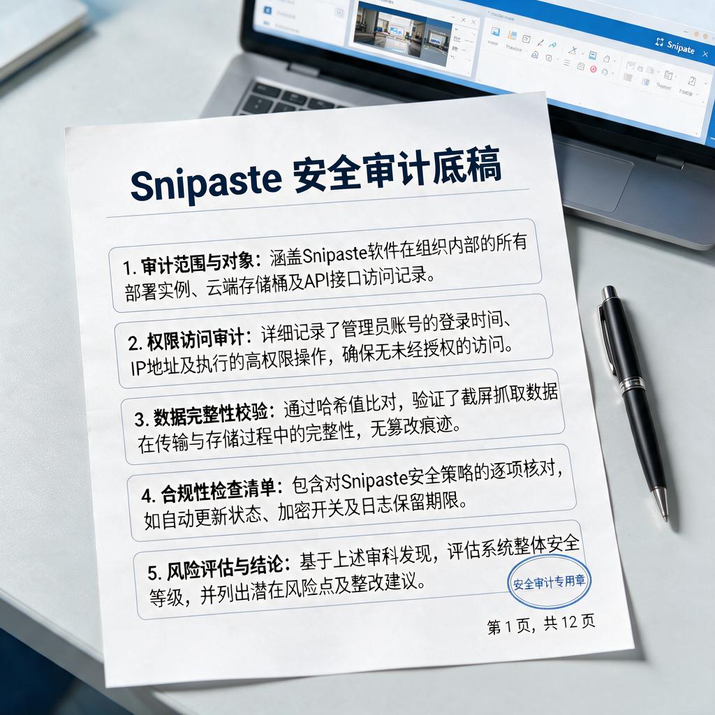 Snipaste安全审计底稿包含哪些关键内容？