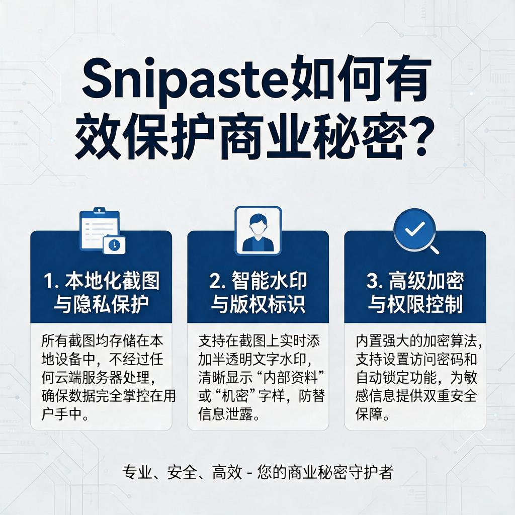 Snipaste如何有效保护商业秘密?